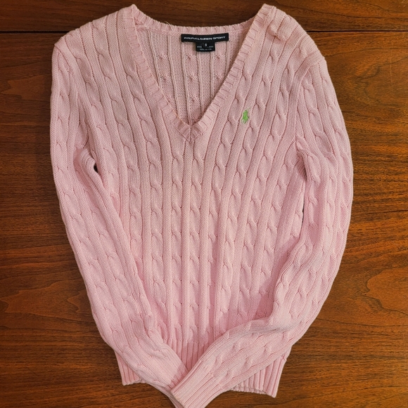 Polo Ralph Lauren/Vintage/Cable Knit/Sweater/Pink/Small/Used/Excellent Condition - Picture 6 of 6